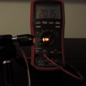 Dioda led 3mm pomarańczowa przeźroczysta - pomiary